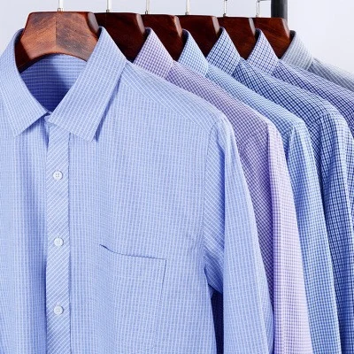 Camicie da lavoro in cotone personalizzate Camicie in tessuto Oxford a maniche lunghe con colletto Camicie eleganti da ufficio per uomo